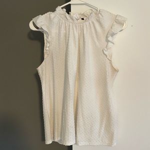 White tank with frill